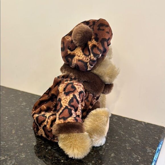 T.C. DAWSON BROWN 13“ JOINTED BROWN BEAR PLUSH FANCY GIRL - Picture 5 of 6
